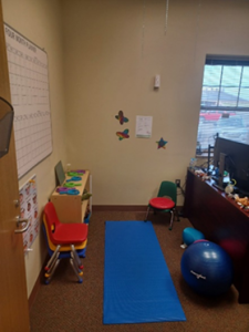 Head Start office set up for play therapy